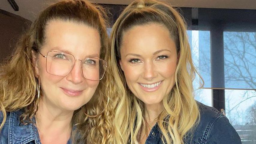 Sängerin Helene Fischer mit ihrer Stylistin Serena Goldenbaum