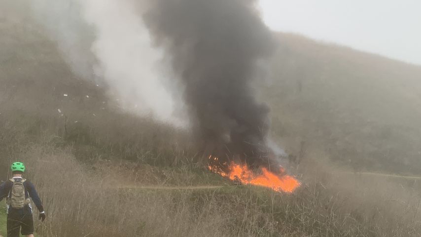 Helikopter-Wrack nach dem Absturz im Januar 2020