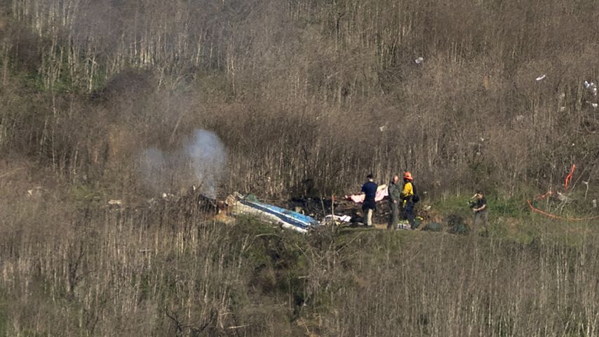 Helikopter-Wrack nach dem Absturz im Januar 2020