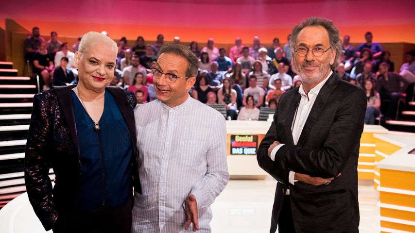 Hella von Sinnen, Wigald Boning und Hugo Egon Balder bei "Genial Daneben"