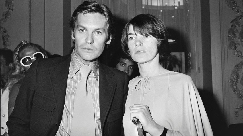 Helmut Berger und Glenda Jackson im Mai 1976