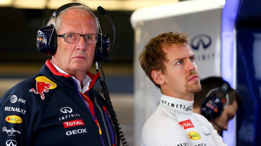 Helmut Marko und Sebastian Vettel im Oktober 2014