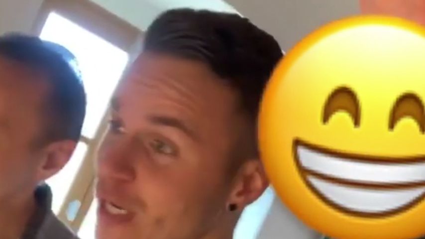 Henning Merten und Pascal Kappés auf Ben-Matteos Geburtstag