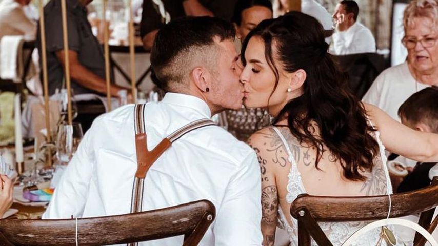 Henning und Denise Merten auf ihrer Hochzeit
