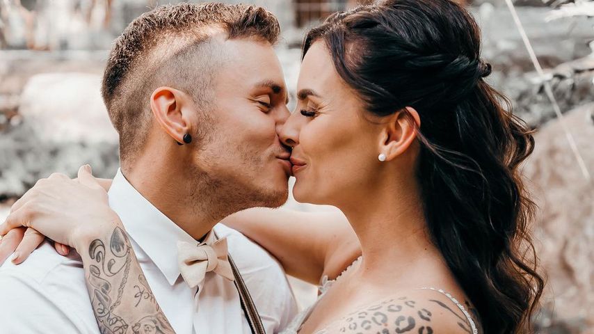 Henning und Denise Merten an ihrem Hochzeitstag