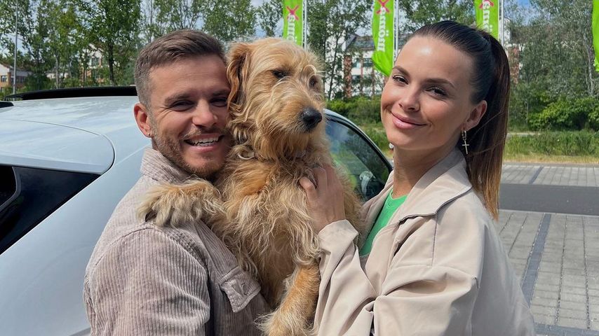 Henning und Denise Merten mit ihrem Hund