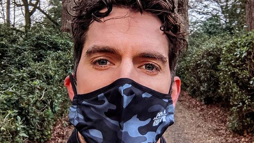 Schauspieler Henry Cavill beim Joggen