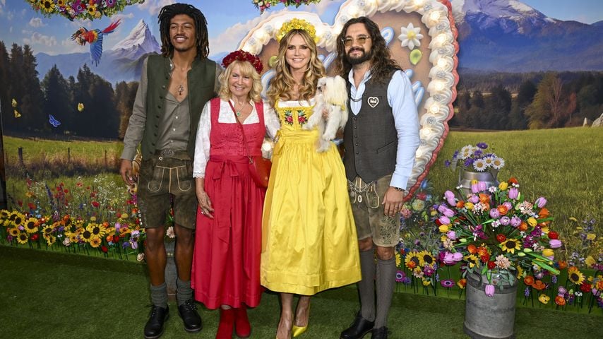 Henry Samuel, Erna Klum, Tom Kaulitz und Heidi Klum beim HeidiFest im Hofbräuhaus München vor dem Oktoberfest 2026