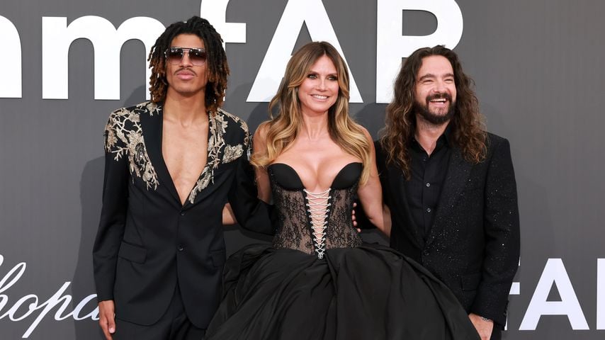 Henry Samuel, Heidi Klum und Tom Kaulitz bei der amfAR Gala Cannes 2026 im Hotel du Cap-Eden-Roc