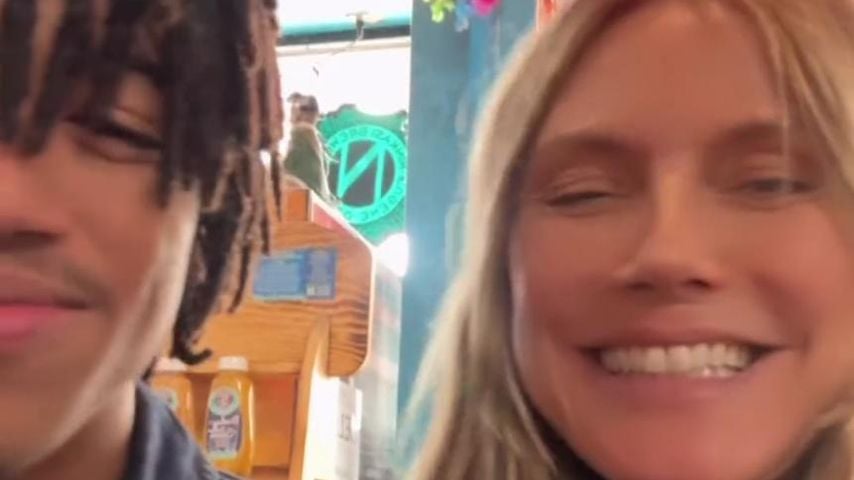 Henry Samuel und seine Mutter Heidi Klum