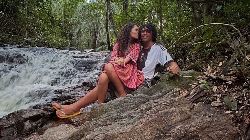 Model Henry Samuel und Freundin Kayla Betulius posten Eindrücke ihrer Brasilien-Reise, Juli 2025.