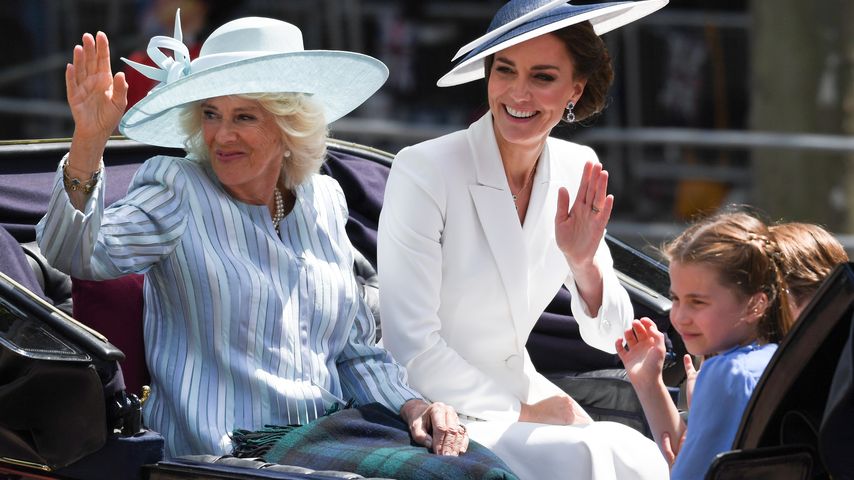 Herzogin Camilla und Herzogin Kate bei Trooping the Colour