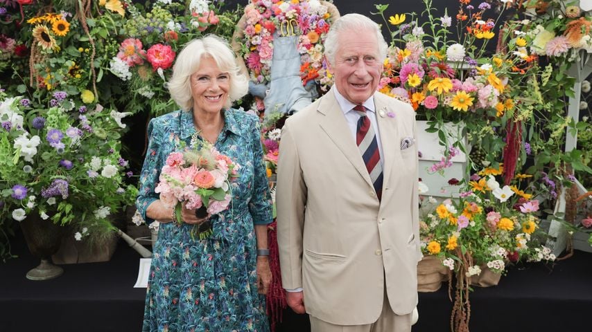Herzogin Camilla und Prinz Charles bei der Gartenschau in Sandringham im Juli 2022