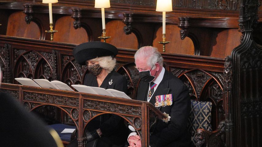 Herzogin Camilla und Prinz Charles bei Prinz Philips Trauergottesdienst