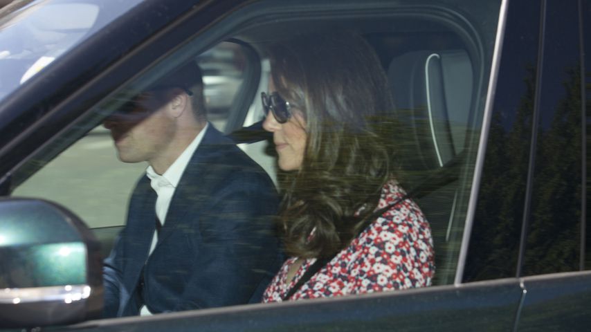Prinz William und Herzogin Kate auf dem Weg zu Prinz Harry und Herzogin Meghans Hochzeitsproben