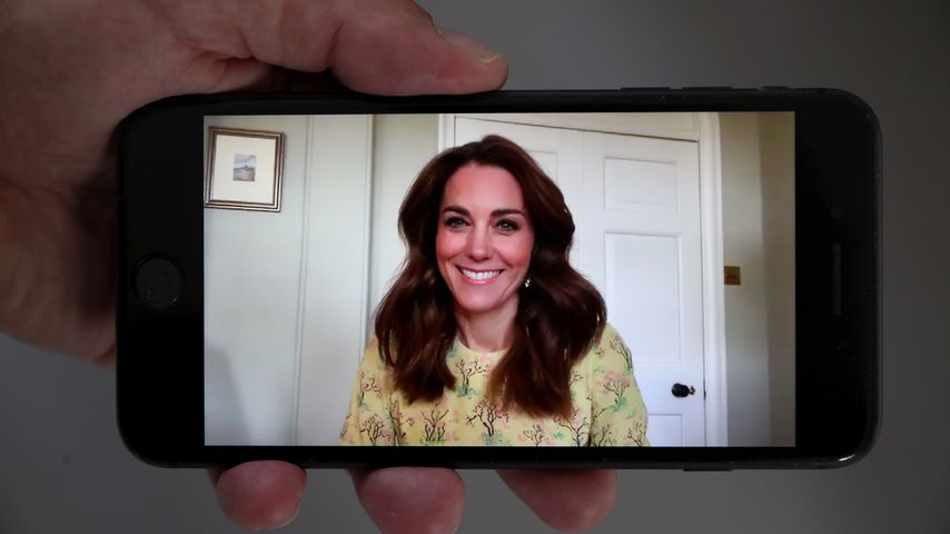 Herzogin Kate ist mittlerweile ein echter Videocall-Profi!