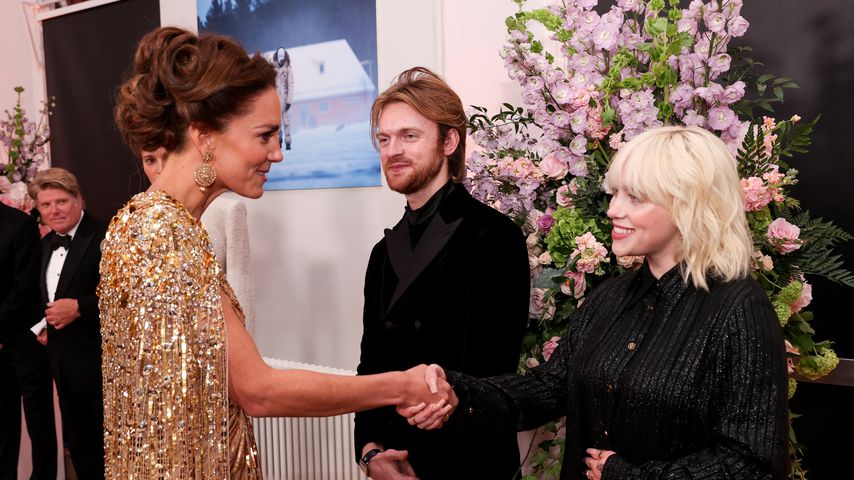Herzogin Kate, Finneas und Billie Eilish bei der Premiere von "Keine Zeit zu sterben" in London