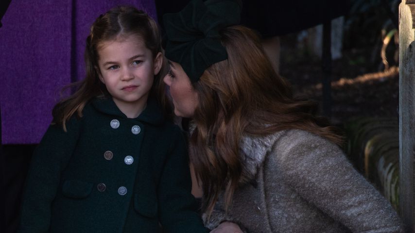 Herzogin Kate mit ihrer Tochter, Prinzessin Charlotte, im Dezember 2019