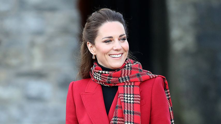 Herzogin Kate besucht das Schloss in Cardiff