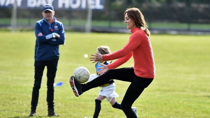 Herzogin Kate bei einem Gaelic-Football-Match in Galway im März 2020