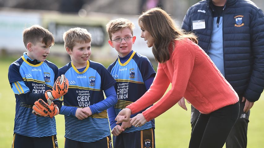 Herzogin Kate bei einem Gaelic-Football-Match in Galway im März 2020