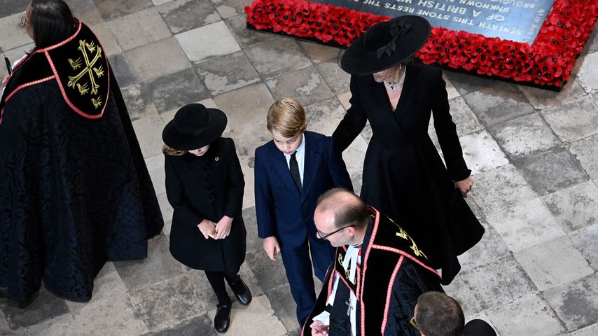 Prinzessin Kate mit ihrem Sohn George und ihrer Tochter Charlotte