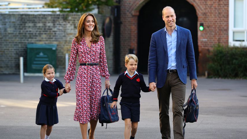 Herzogin Kate und Prinz William mit ihren Kindern Charlotte und George, September 2019
