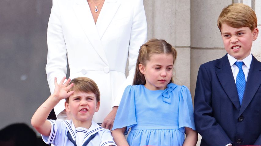 Herzogin Kate mit ihren Kindern im Juni 2022