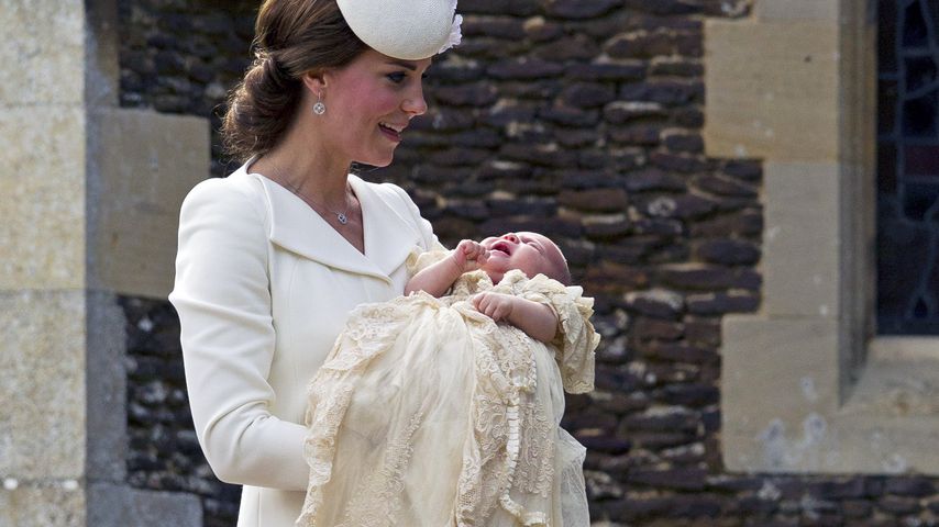 Herzogin Kate auf Prinzessin Charlottes Taufe 2015