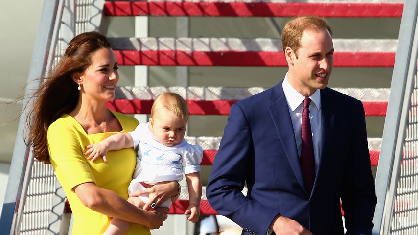 Herzogin Kate, Prinz George und Prinz William, 2014