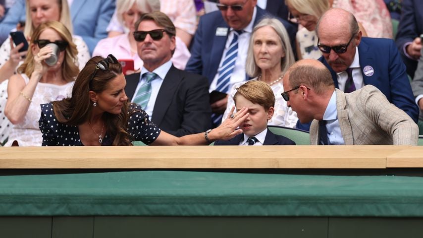 Herzogin Kate, Prinz George und Prinz William im Juli 2022