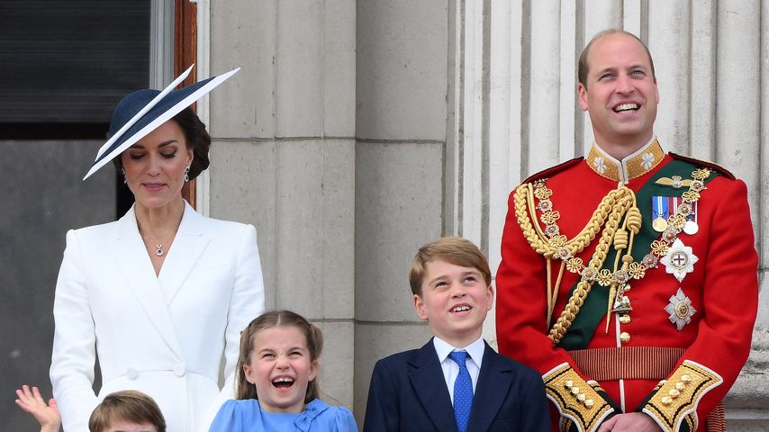 Herzogin Kate, Prinz William mit ihren drei Kindern im Juni 2022