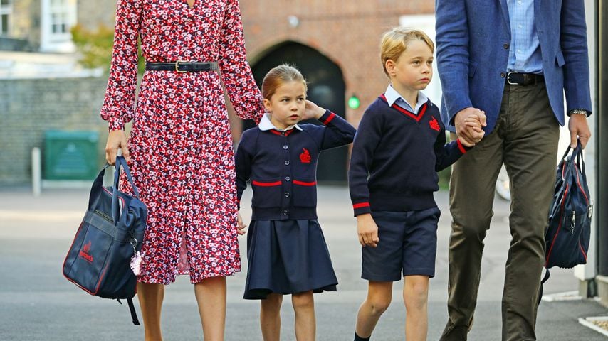 Herzogin Kate, Prinzessin Charlotte, Prinz George und Prinz William