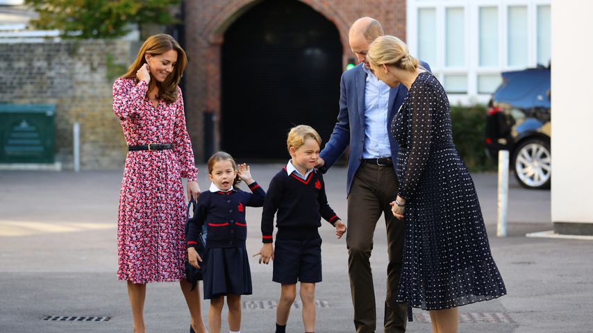 Herzogin Kate, Prinzessin Charlotte, Prinz George und Prinz William in London im September 2019