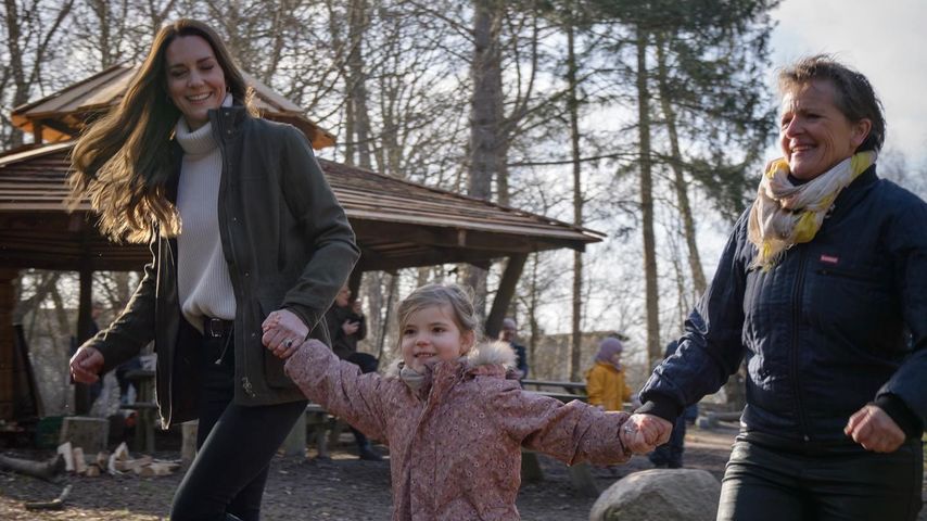 Herzogin Kate beim Besuch eines dänischen Waldkindergartens