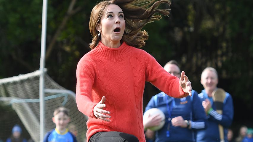 Herzogin Kate bei einem Gaelic-Football-Match in Galway im März 2020