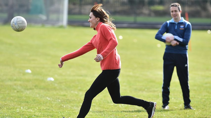 Herzogin Kate bei einem Gaelic-Football-Match in Galway im März 2020
