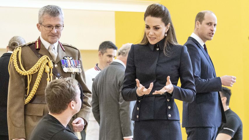 Herzogin Kate in Leicestershire im Februar 2020