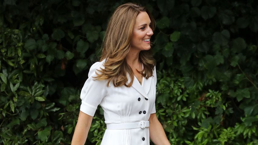 Herzogin Kate bei einem Besuch der Wohltätigkeitsorganisation Baby Basics im August 2020
