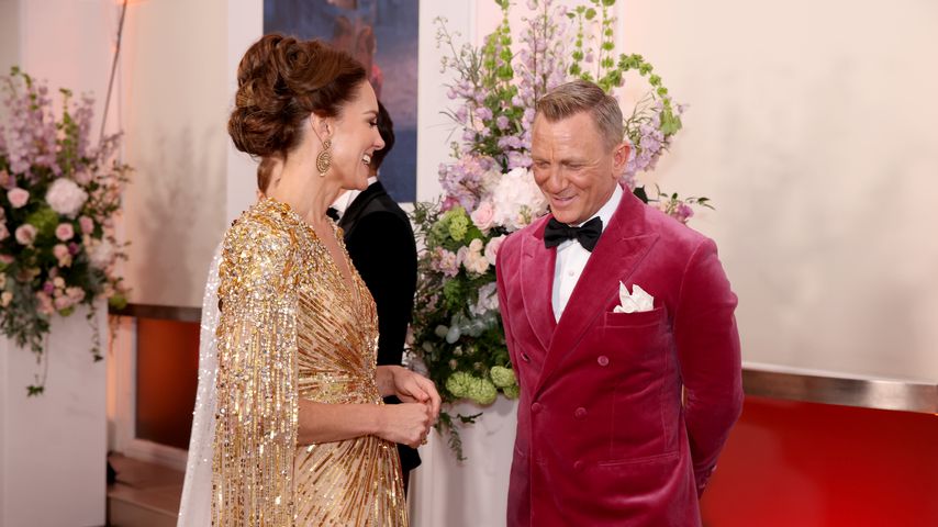 Herzogin Kate und Daniel Craig bei der Weltpremiere von "No Time To Die"