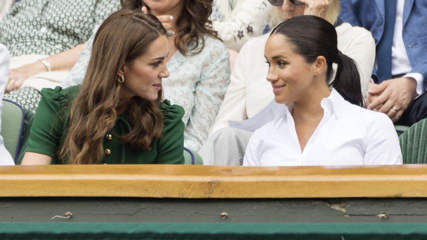 Herzogin Kate und Herzogin Meghan beim Tennisturnier in Wimbledon im Juli 2019