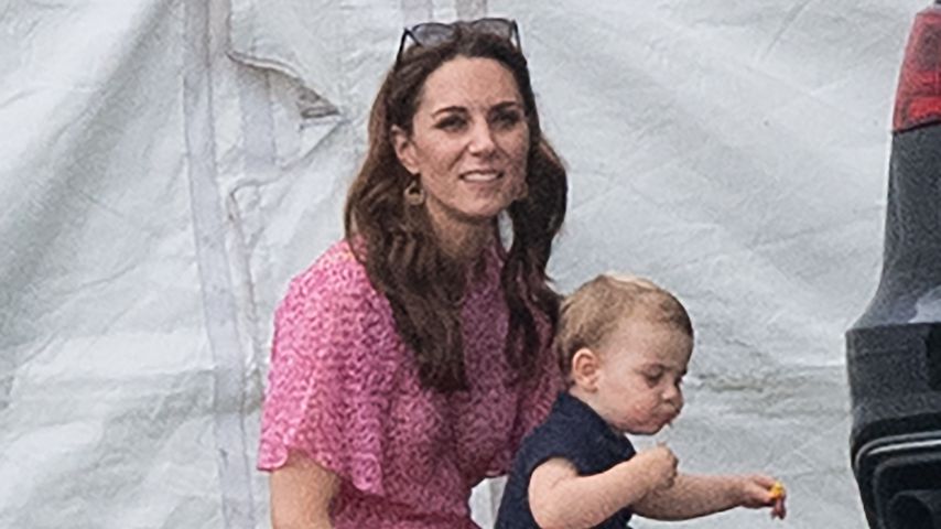 Herzogin Kate und Prinz Louis im Juli 2019 in Wokingham