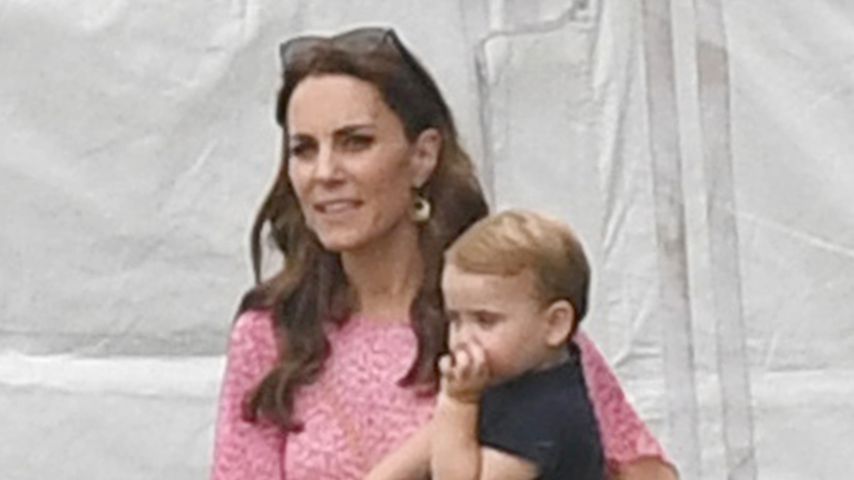 Herzogin Kate und Prinz Louis im Juli 2019 in Wokingham