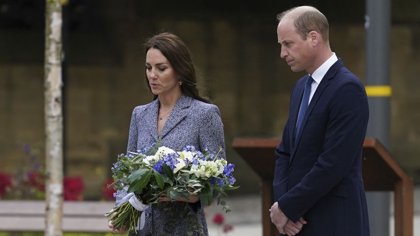 Herzogin Kate und Prinz William bei der Eröffnung der Gedenkstätte in Manchester, 2022