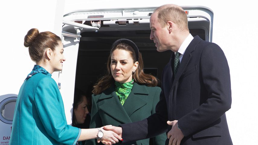 Herzogin Kate und Prinz William bei ihrer Ankunft in Dublin