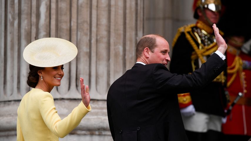Herzogin Kate und Prinz William beim Dankgottesdienst, Juni 2022
