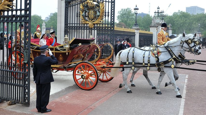 Herzogin Kate und Prinz William an ihrem Hochzeitstag im April 2011