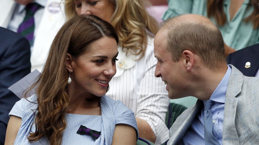 Herzogin Kate und Prinz William in der Royal-Box beim Wimbledon-Finale 2019