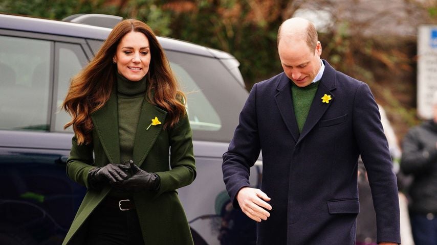 Elegant in Grün: Herzogin Kate präsentiert ihren Winter-Look