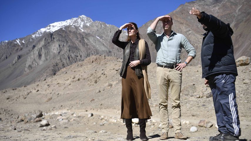 Herzogin Kate und Prinz William beim Chiatibo-Gletscher